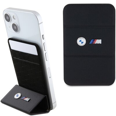 Zdjęcia - Etui Apple  BMW Wallet Card Slot Stand M Collection do  iPhone Czarny 