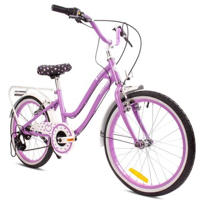 Zdjęcia - Rower dziecięcy Sun Baby   Heart bike 20 cali dla dziewczynki Fioletowy 