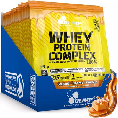 Zdjęcia - Szampon Olimp Odżywka białkowa  Whey Protein Complex 100 Słony karmel  (20 x 35 g)