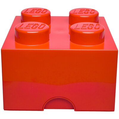 Zdjęcia - Pozostałe zabawki Lego Pojemnik na  klocek Brick 4 Czerwony 40031730 