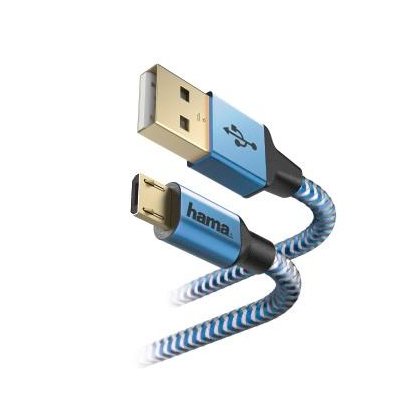 Zdjęcia - Kabel Hama  USB - Micro USB  1.5 m 